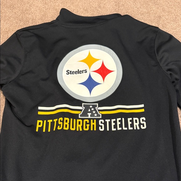 NFL Steelers Kids Black Pullover Hoodie - Picture 4 of 6
